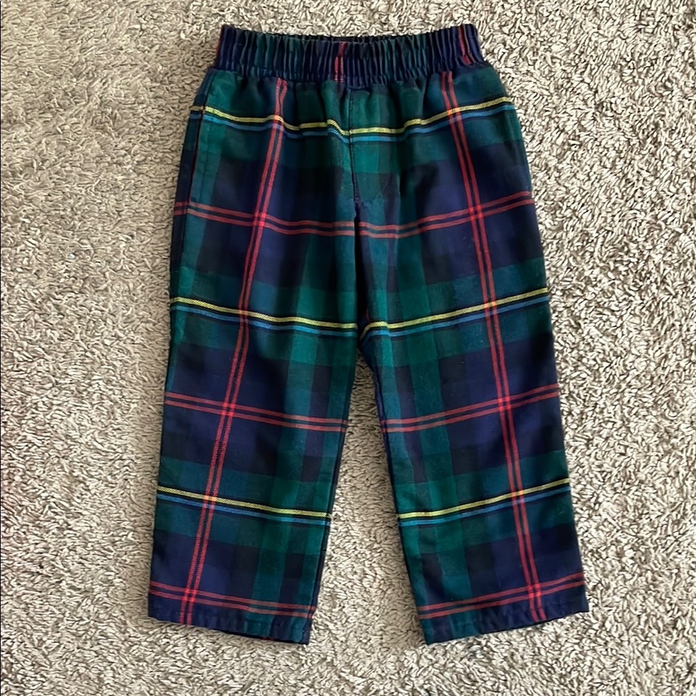 BBC Plaid Elastic Waist Pants EUC